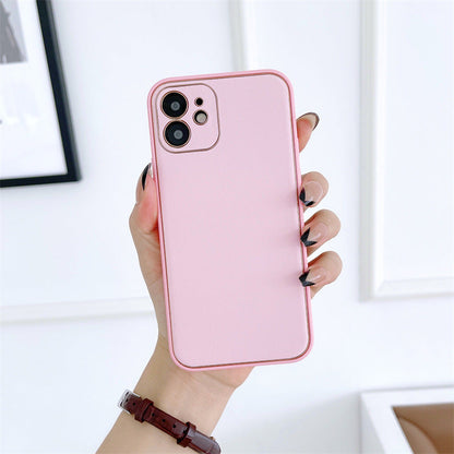 Candy Color Leather Compatible with iPhone Case