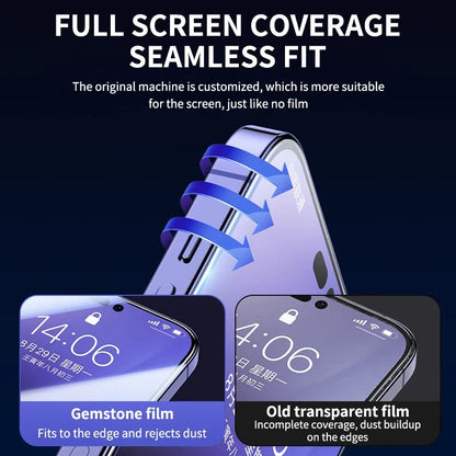 4 piezas de vidrio templado 9D compatibles con protectores de pantalla para iPhone. 