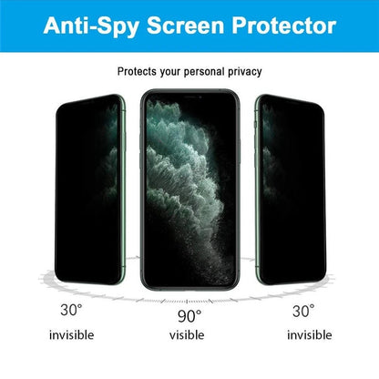 Cristal templado de privacidad compatible con protectores de pantalla de iPhone 