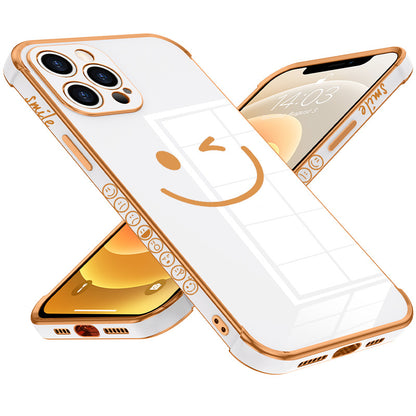 Side Plating Smile Face iPhone Case