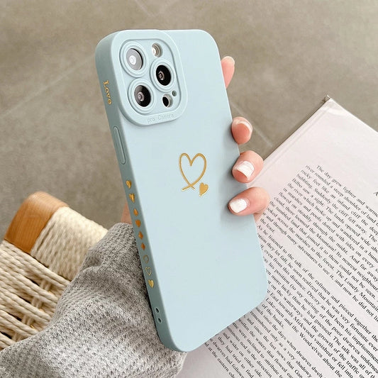 Love Heart Antichoc Compatible avec Coque iPhone
