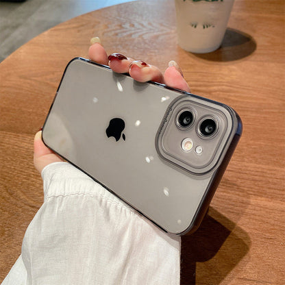 Protección de cámara Soft Clear Compatible con iPhone Case