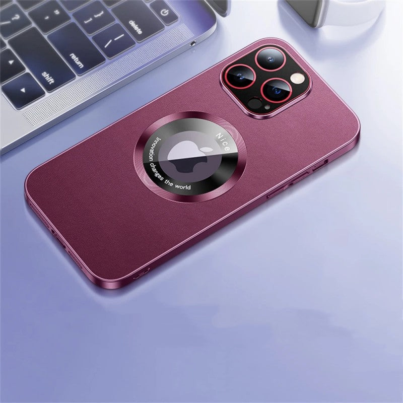 Luxury Logo View for Magsafe Magnetic Wireless Charging Compatible with iPhone Case