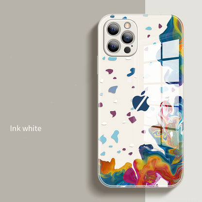 Vinilo o funda para iPhone Pintura de acuarela de vidrio líquido