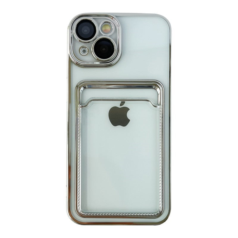 Electroplating Wallet Card Holder Compatible with iPhone Case