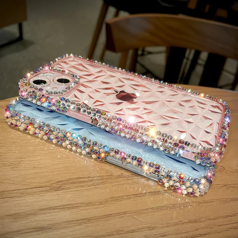 Luxe Glitter Bling Diamond Transparent Compatible avec iPhone Case