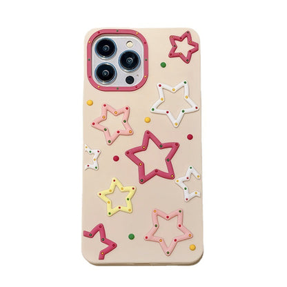 Cute Cartoon Star Silicone Soft Compatible with iPhone Case