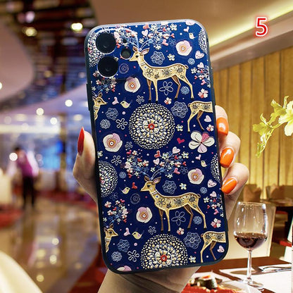 3D Oil Painting Relief Soft iPhone Case