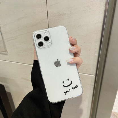 Cute Smile Clear Soft iPhone Case