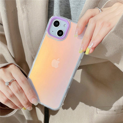 Antichoque Láser Mate Transparente Compatible con iPhone Case