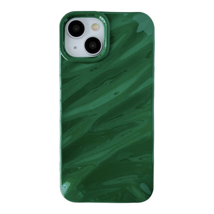 3D Fold Wave Ripple Pattern Soft Compatible con iPhone Case