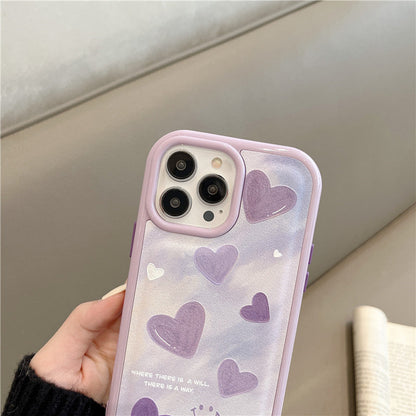 Graffiti Love Heart Smile Face Shockproof Compatible with iPhone Case
