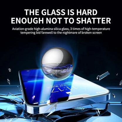 2PCS Tempered Glass Fast installation Compatible with iPhone Screen Protectors