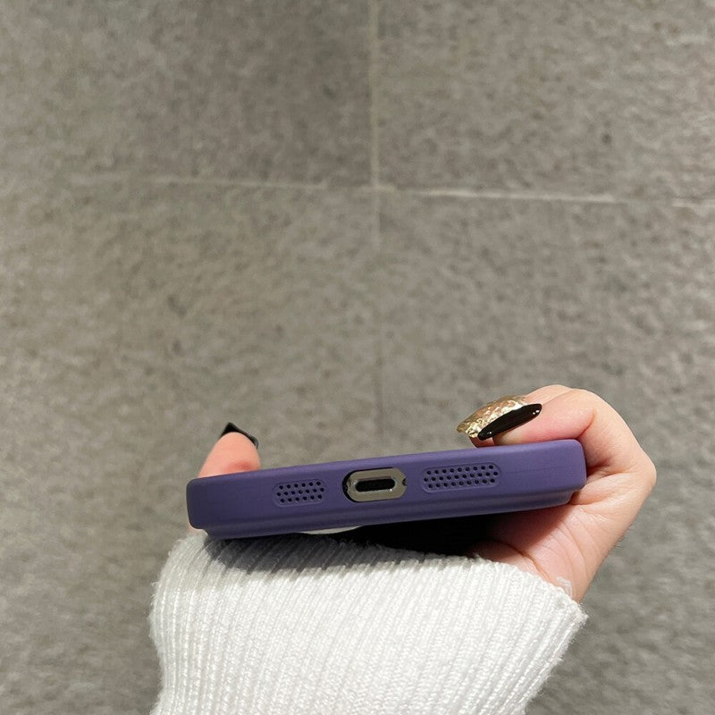 Protección de cámara de silicona suave a prueba de golpes de lujo compatible con funda para iPhone