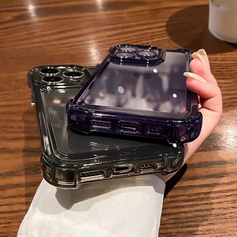 Transparent antichoc compatible avec la coque iPhone