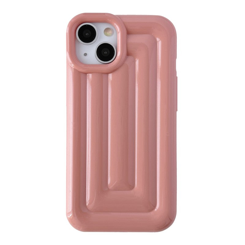 3D Soild Stripe Electroplate Compatible with iPhone Case