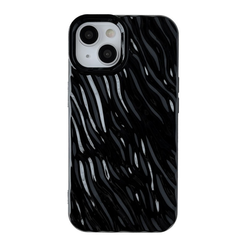 3D Fold Wave Ripple Pattern Compatible with iPhone Case