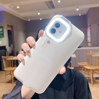 Selfie Light Phone Case For iPhone 12 11 XS X 7P 8P, SAMSUNG S21 Ultra S21+, HUAWEI Mate 30 40 P30 P40