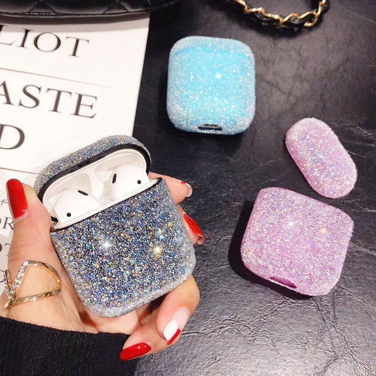 Gliter Blingbling Diamond Solid Color AirPods Case AirPods Pro Case