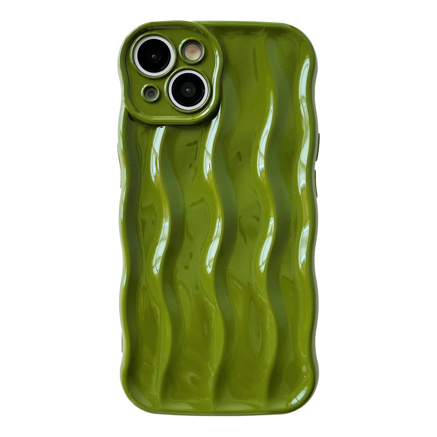 cycsapr Curly Wave Pattern Frame Compatible with iPhone Case
