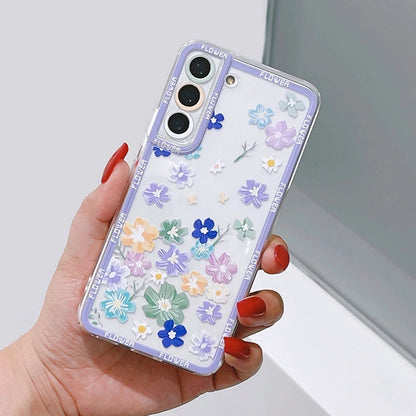 Funda Flor Transparente Compatible con Samsung 