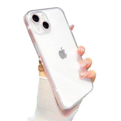 Glitter Bling Sparkling Crystal Edge Soft Compatible with iPhone Case