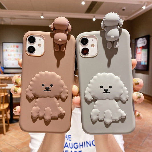 3D Cute Dog Compatible with iPhone Case
