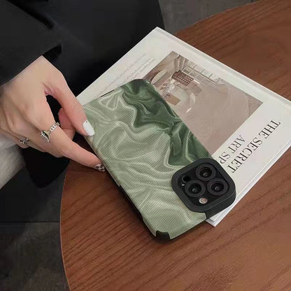 Impression de peinture d'art vert compatible avec la coque iPhone