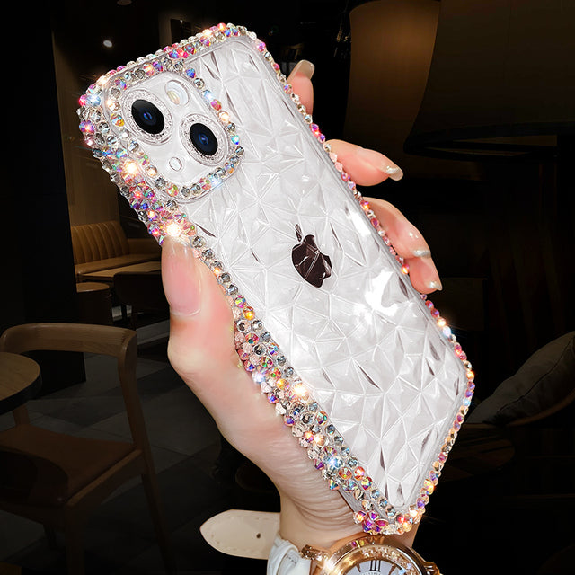 Luxury Glitter Bling Diamond Transparent Compatible with iPhone Case