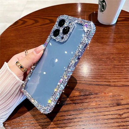 Glitter Bling Diamond Crystal Transparent Compatible with iPhone Case