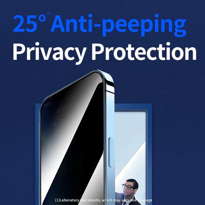 Verre trempé haute définition anti-peeping compatible avec les protecteurs d'écran iPhone