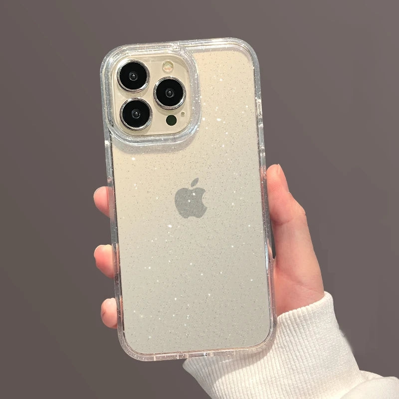 Brillo brillante de lujo compatible con funda para iPhone
