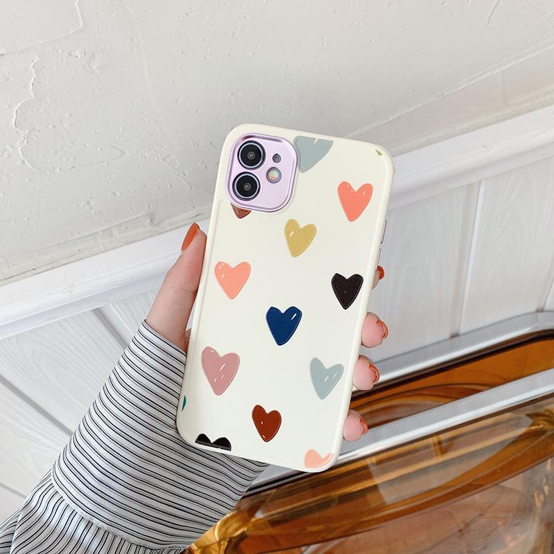 Fleur Love Heart Matte Soft Coque et skin iPhone
