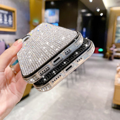 Diamant de luxe Bling Shine Soft compatible avec la coque iPhone