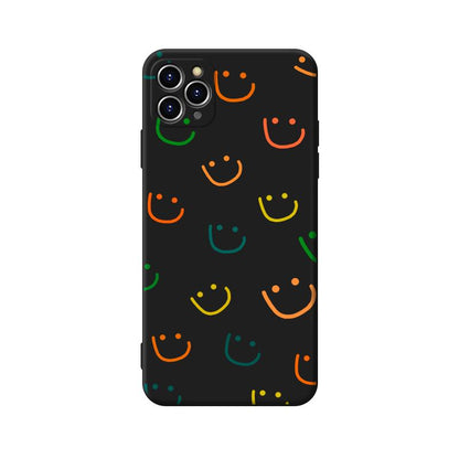 Graffiti Smile Soft Silicone iPhone Case 13 Pro Max
