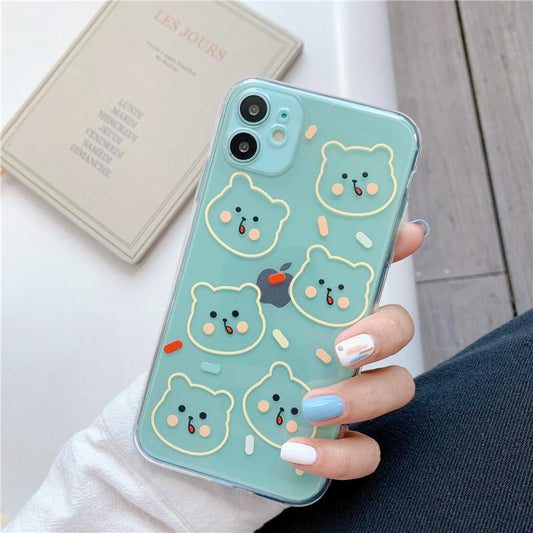 Cute Cartoon Bear Soft iPhone Case