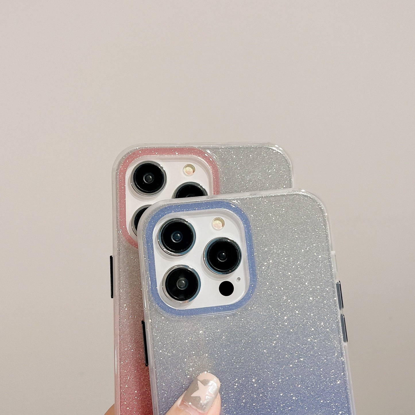 Glitter Love Heart Compatible with iPhone Case