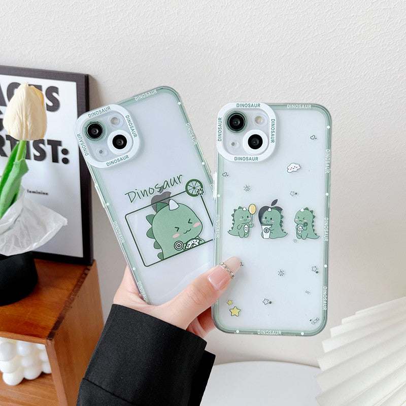 Cute Cartoon Dinosaur Clear Soft iPhone Case