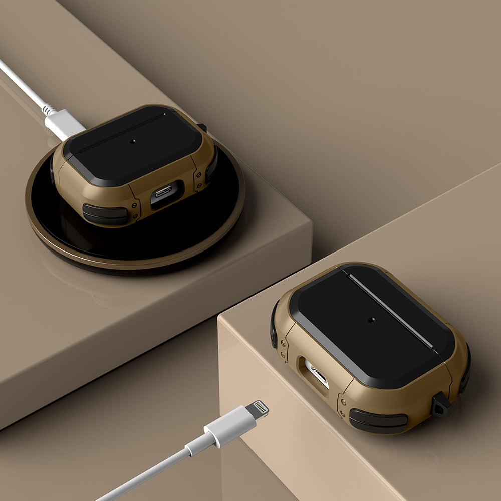 Keychain Wireless Earphone Anti-fall Case For Apple AirPods Pro 1 2 3 4 Gen