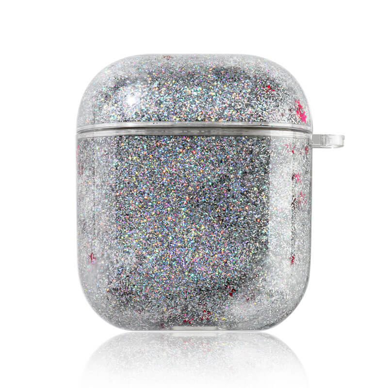 Colorful Glitter Dynamic Liquid Bling Clear Case For AirPods 1 2 3 Pro