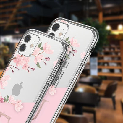 Custom Cherry Blossom Flower STUVWX Alphabet Soft TPU iPhone Case