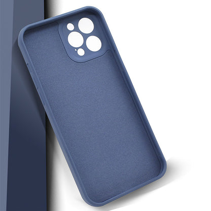 Luxury Liquid Silicone Card Strap Holder Soft iPhone Case