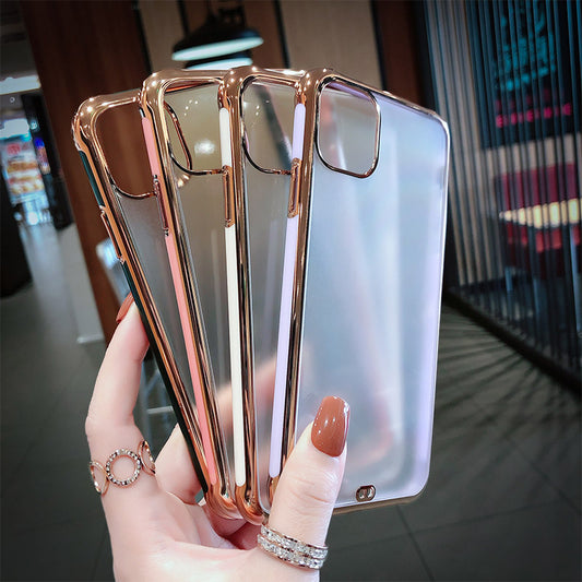 Transparent Electroplated iPhone Case for iPhone 11 12 13 pro max