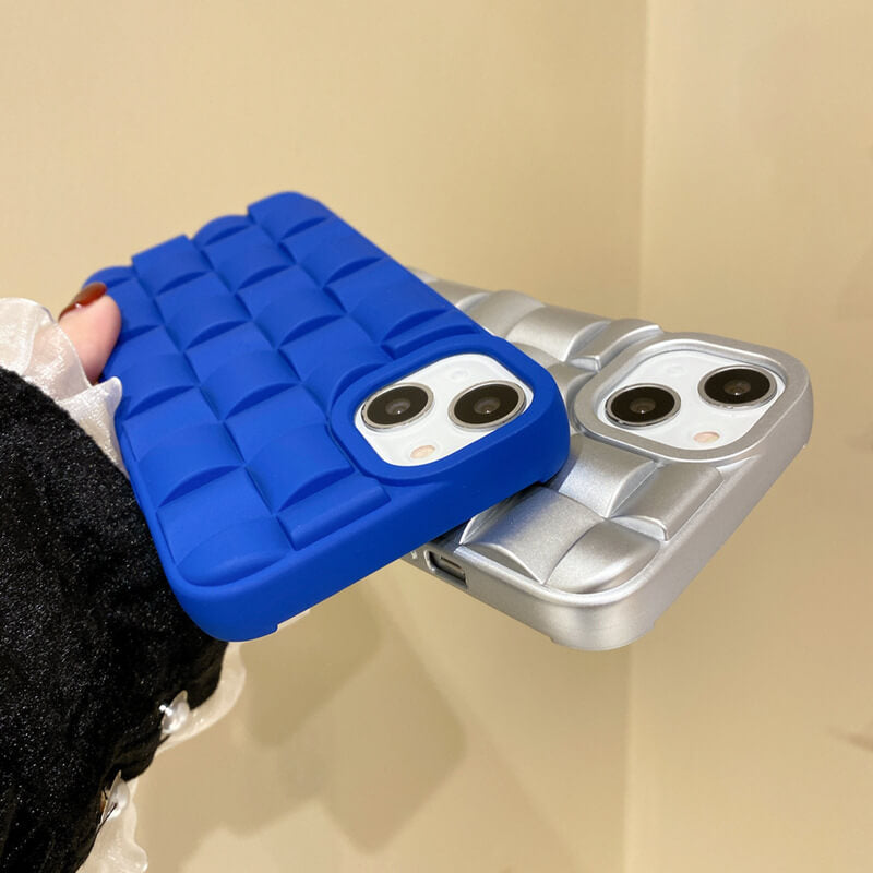 Vinilo o funda para iPhone Patrón tejido cubo 3D