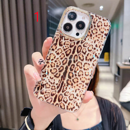 Vinilo o funda para iPhone Lujoso degradado Rainbow Leopard Patten