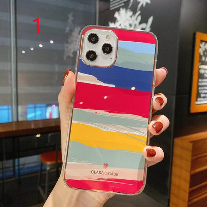 Glitter Gradient Marble Texture Phone Case Shockproof Bumper