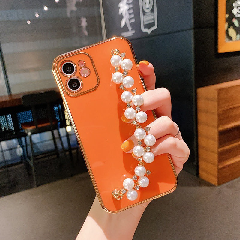 Luxurious Plating Pearl Bracelet iPhone Case