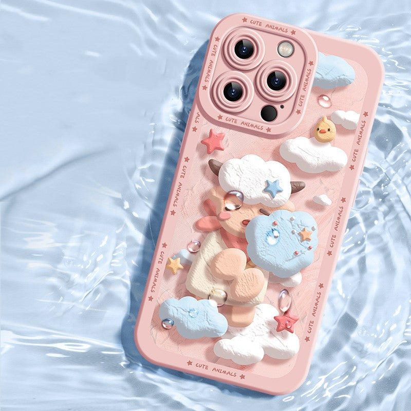 Cartoon Animal Silicone Soft Shockproof Compatible with iPhone Case