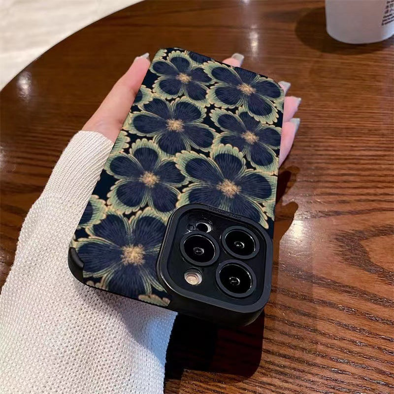Flower Floral Shockproof Compatible with iPhone Case