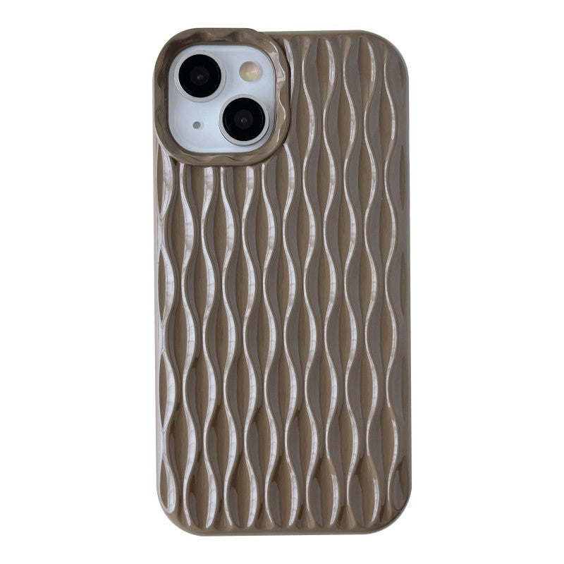 3D Wave Fold Pattern Compatible with iPhone Case